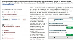 Spiegel Online mit Einblendung von Yourfirm.de nach Real-Time-Bidding