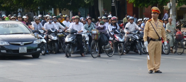 Traffic police in Hanoi