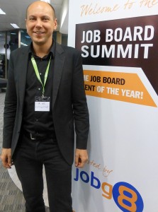 Jakub Zavrel beim Job Board Summit 2013 in London
