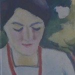 August Macke: Frau auif Balkon