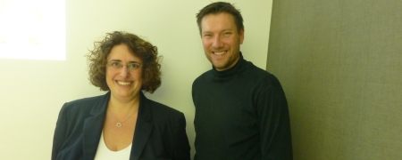 Ina Feierber und Jo Diercks beim Recruiting After Work in Frankfurt