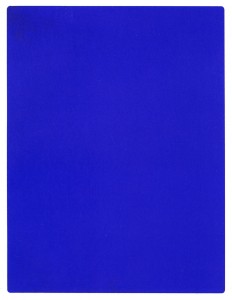 Auf der Suche nach dem perfekten Blau: Der Maler Yves Klein und sein Werk "Monochrome Blue". Foto: Wikipedia