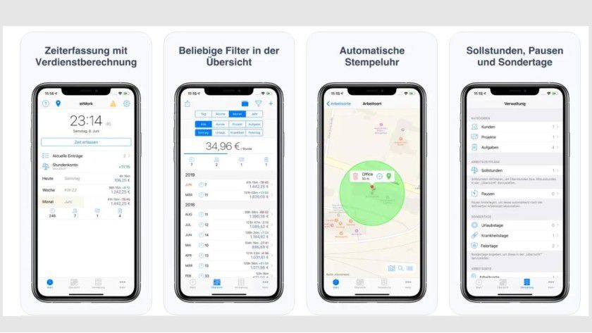 Neben den kostenlosen Basisfunktionen bietet atWork auch weitere Features als In-App-Käufe an.