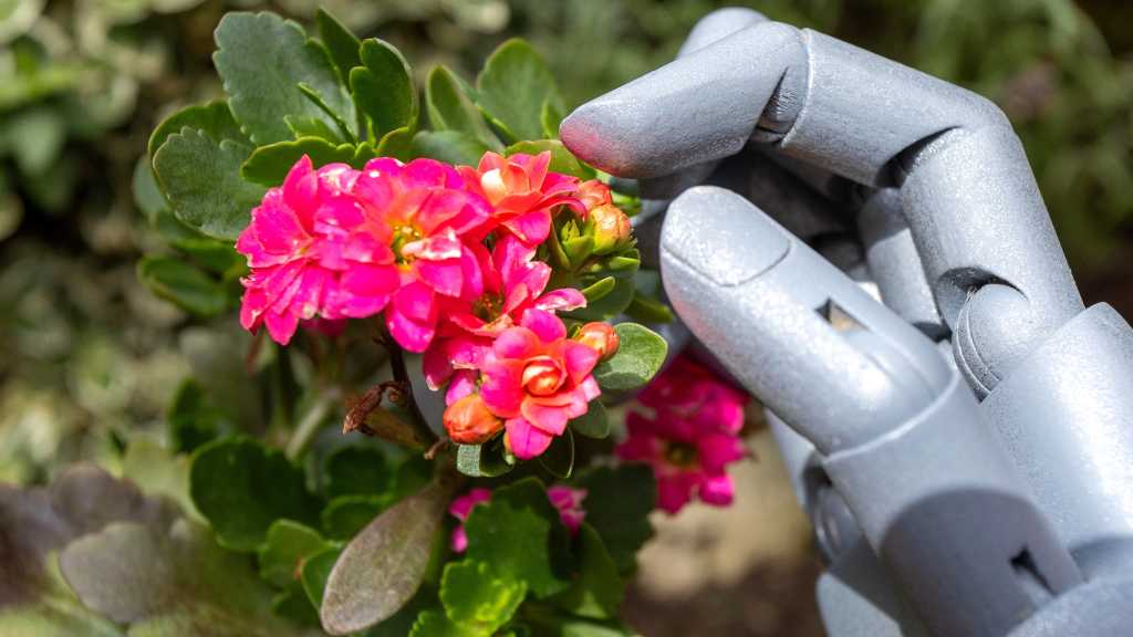 Robot Hand Flower AI Spring 16z9