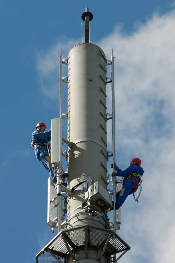 Telekom-Arbeitsplatz 4G-Techniker